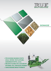 RUF Biomasse Brikettierung